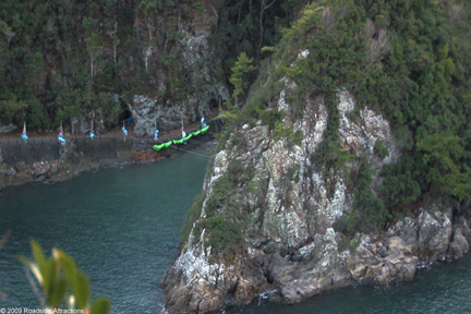 The Cove in Taiji, Japan tucked away in a National Park and is a